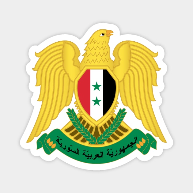 Coat of arms of Syria Magnet by Wickedcartoons