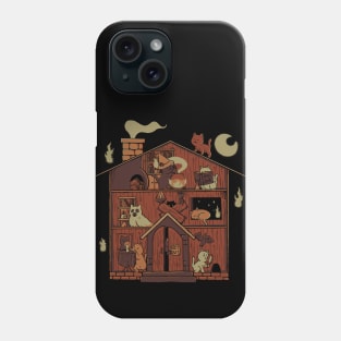 Haunted House Cat Ghost Blackmagic by Tobe Fonseca Phone Case