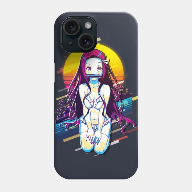 Nezuko The Perfect Waifu Phone Case by 80sRetro