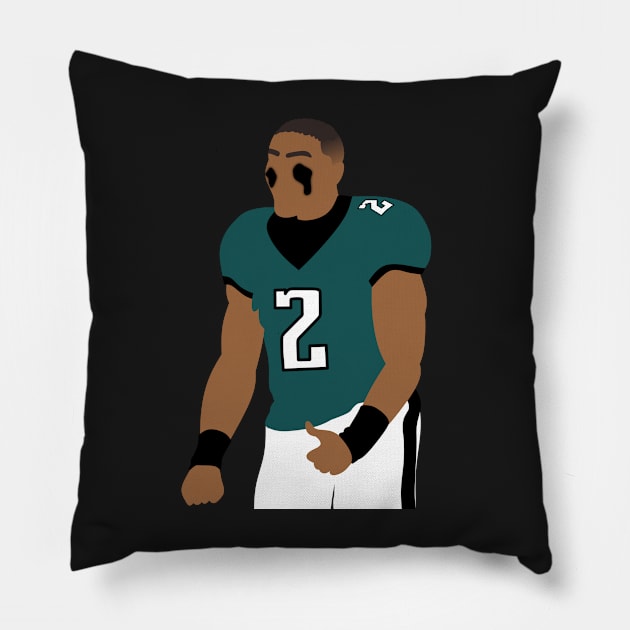 JALEN HURTS Pillow by sofjac