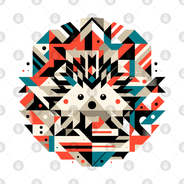 Abstract Animal Hedgehog 4 by sapphire seaside studio