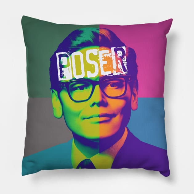 George Santos, The Poser Another American Disgrace Pillow by Puff Sumo