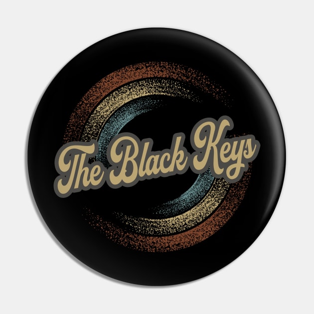 The Black Keys Circular Fade Pin by anotherquicksand