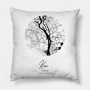 Kiev Map Pillow