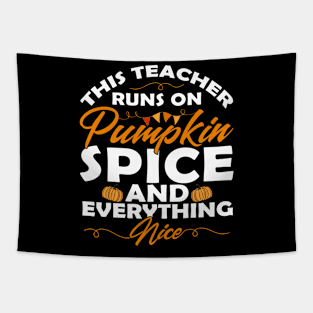 Halloween Gifts Pumpkin Spice Tee Tapestry