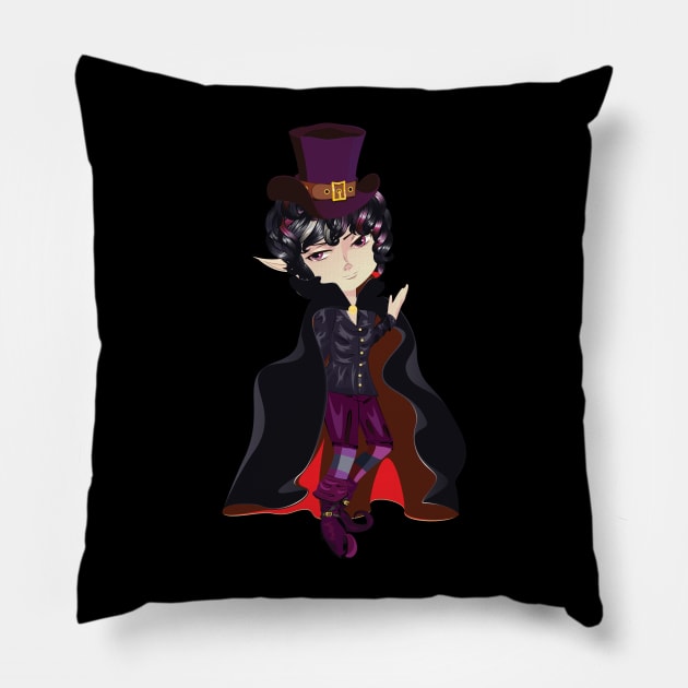 Anime Vampire boy Pillow by AnnArtshock