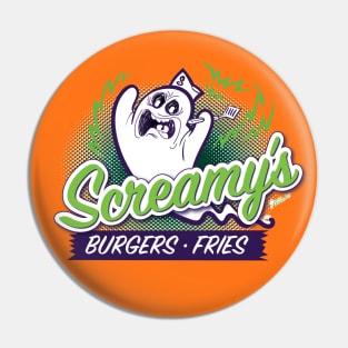 Screamy's Burgers and Fries Pin