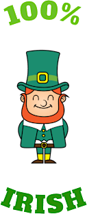 100% Funny Cute Leprechaun Cool Gift For St Patricks Day Magnet