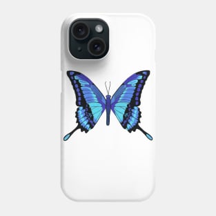 blue butterfly Phone Case