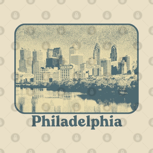 Philly Pride / Philadelphia Retro Style Design by DankFutura