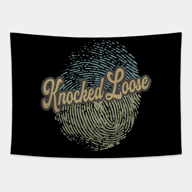 Knocked Loose Fingerprint Tapestry by anotherquicksand