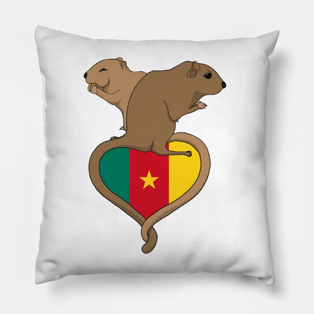 Gerbil Cameroon (light) Pillow by RampArt