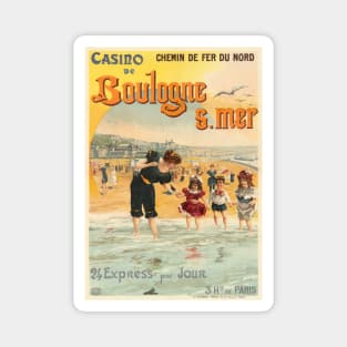 Boulogne sur mer France Vintage Poster 1890 Magnet