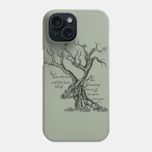 Love the trees until their leaves fall off, then encourage them to try again next year. Phone Case