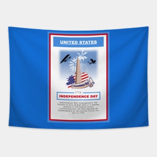 Independence Day - United States - For 4th of july - Print Design Poster - 17062011 Tapestry