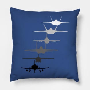 The Original Air Force Fighter F-4 F-111 F-15 F-16 F-22 F-35 Pillow