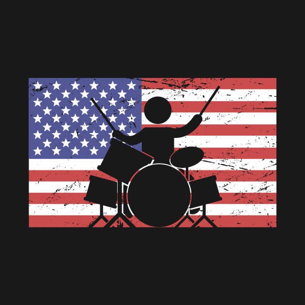 United States Flag & Drummer by MeatMan