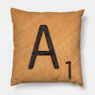 Scrabble Tile 'A' Pillow