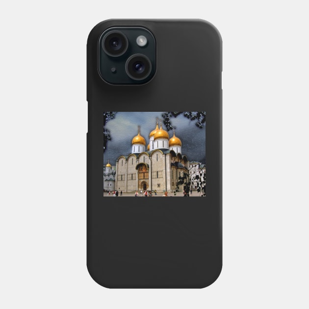 Russia. Moscow. Kremlin. Dormition Cathedral. Phone Case by vadim19