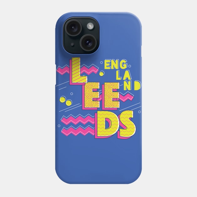 Retro 90s Leeds, England Phone Case by SLAG_Creative