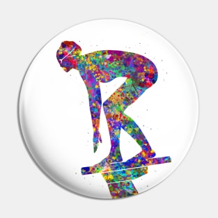 Swimmer girl Pin