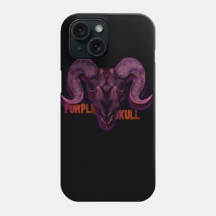 purple skull Phone Case