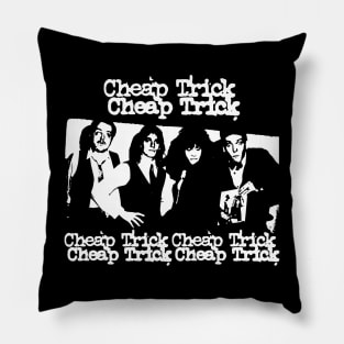 Distressed Cheap Tricks Retro 80s Style Pillow