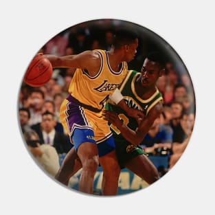 Byron Scott vs Gary Payton Vintage Pin