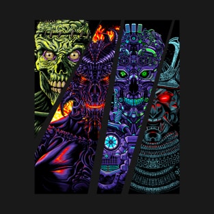 Demon samurai robot  zombie T-Shirt