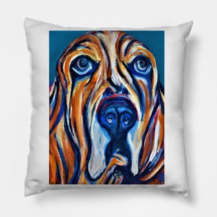 Basset Hound Face Pillow