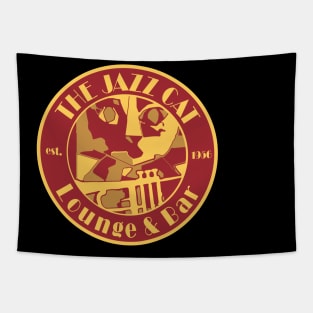 Vintage Jazz Club Art Deco Style Tapestry