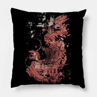 Fish Oriental Style Pillow