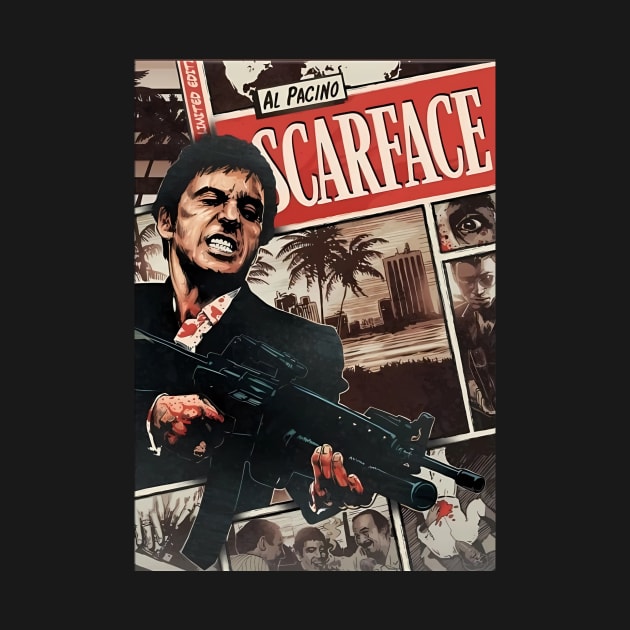 Tony Montana Scarface by teepubliclacreme