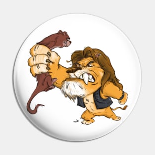 Intimidating Lion Pin