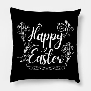 Happy easter handwritten design Pillow