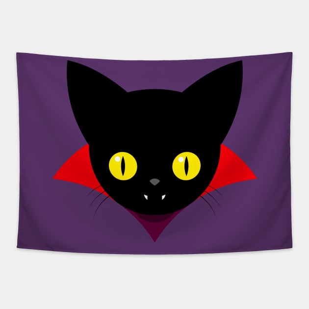 Vampire Kitten Tapestry by tuditees