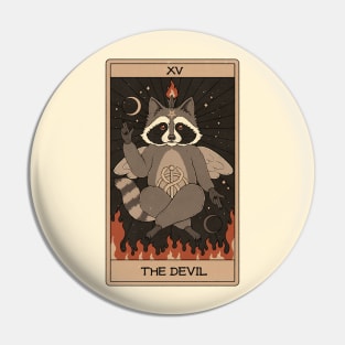The Devil -  Raccoons Tarot Pin