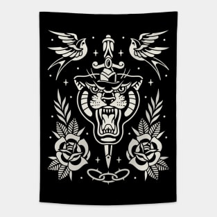 Traditional tattoo flash Tapestry