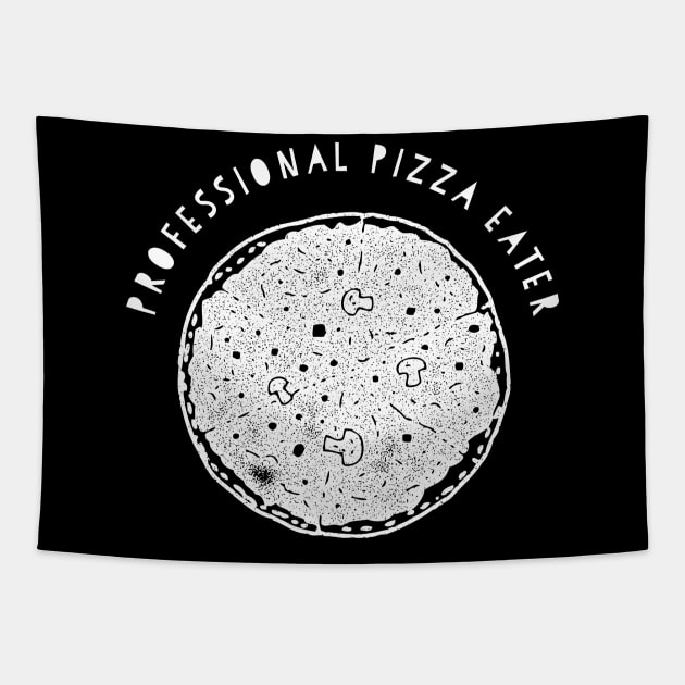 Professional pizza eater Tapestry by Cleopsys