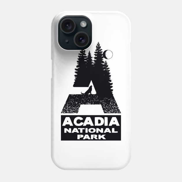 Acadia National Park Maine Wolf Moon Phone Case by TravelTime