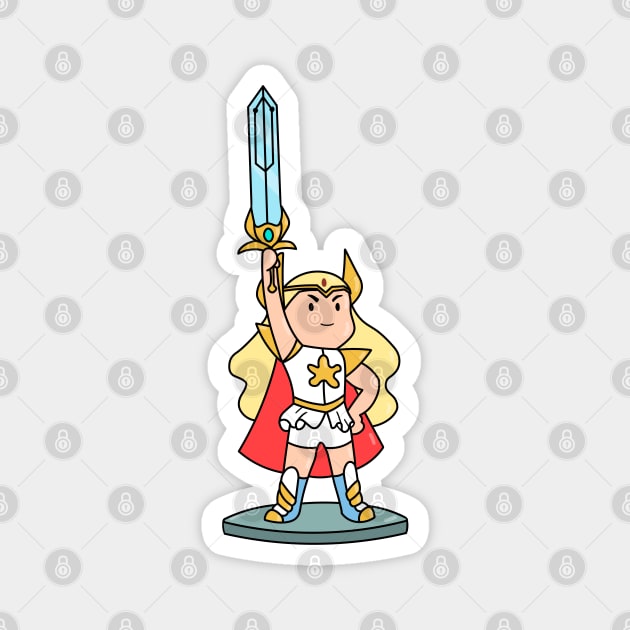 Mini she-ra Adora Magnet by moonfist