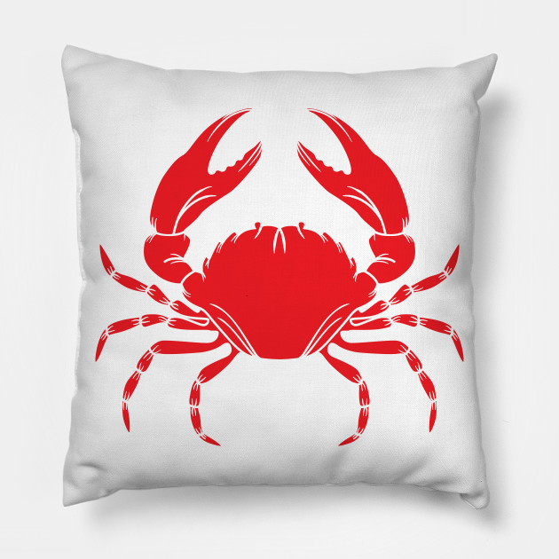 red crab pillow
