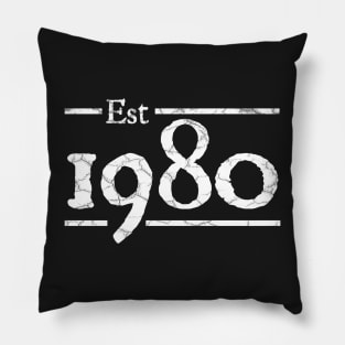 Est 1980 birthday Pillow