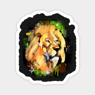 Painting : Lion Magnet