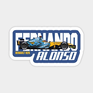 Fernando Alonso Old time Magnet