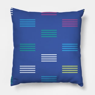 Hash Mark Pattern Pillow