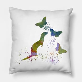 Ferret and butterflies Pillow