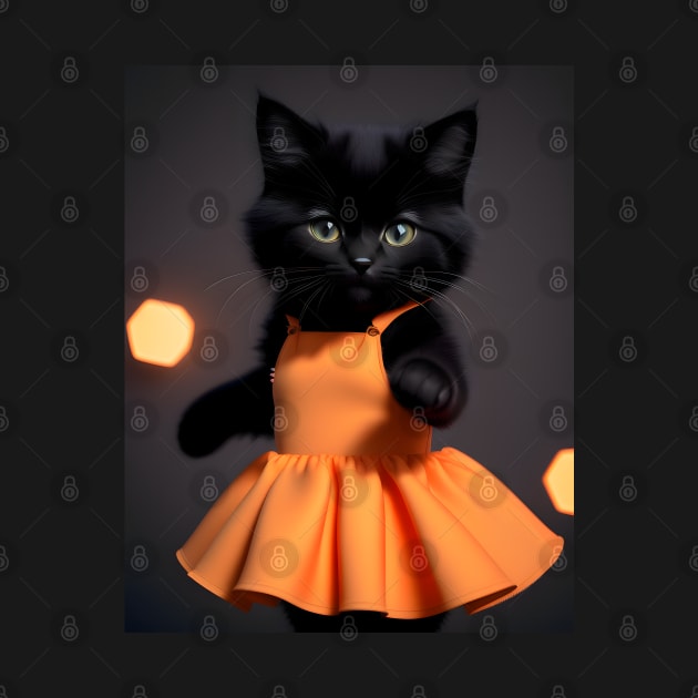 Dancing cat - Modern digital art by Ai-michiart