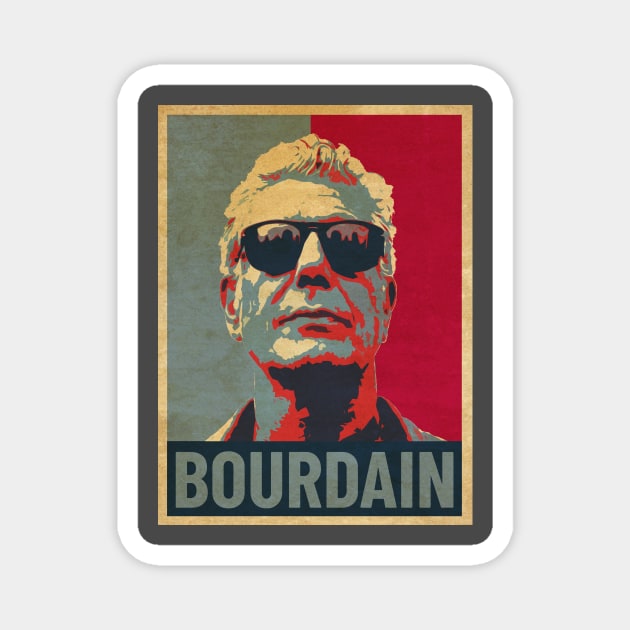 Anthony Bourdain Hope Magnet by Mollie