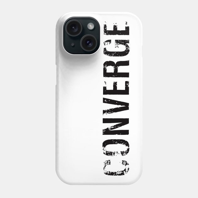 Converge Logo Black Phone Case by thelmajonee